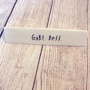 🔥 Bundle 2/$10 
 Rae Dunn Girl Boss Desk Plaque